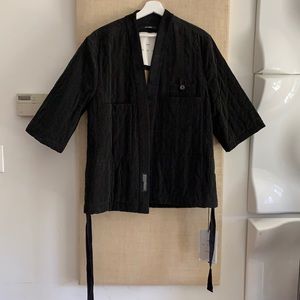 NWT SONG FOR THE MUTE quilted seam & tie detail